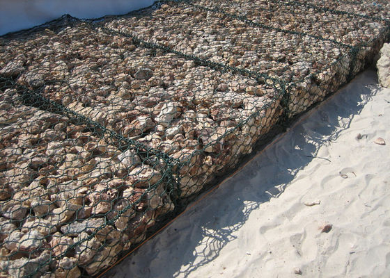 Шестиугольный Gabion клетки корзины Gabion нержавеющей стали ширины 2m