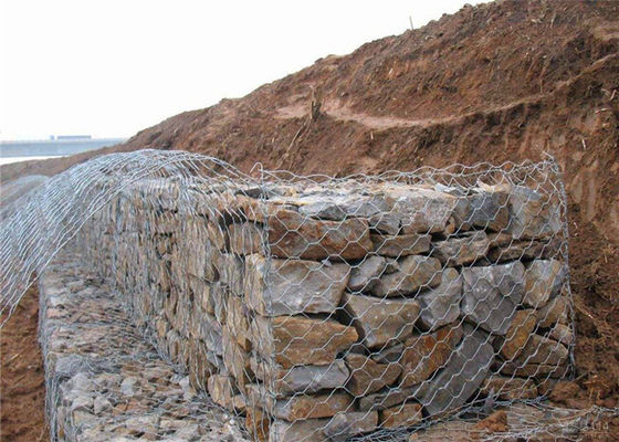 Шестиугольный Gabion клетки корзины Gabion нержавеющей стали ширины 2m