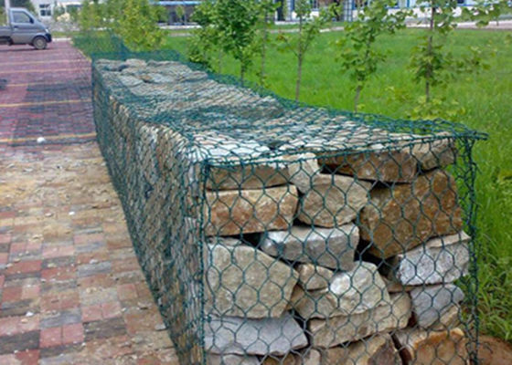 Анти- въедливая ячеистая сеть Gabion обшивает панелями шестиугольный двойной переплетенный соткать