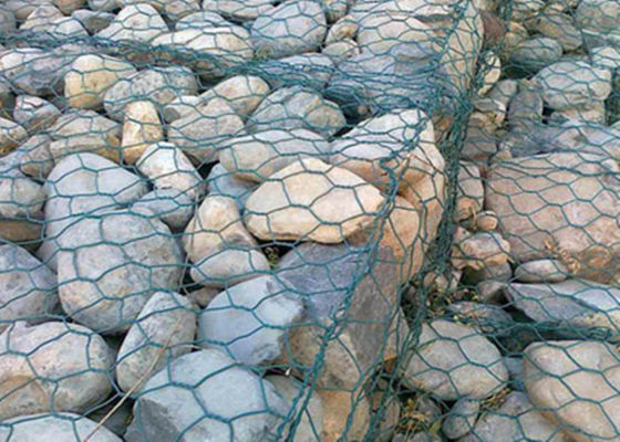 PVC покрыл антисептик Gabion сварил для ячеистой сет сети горячей гальванизированной темноты ой-зелен